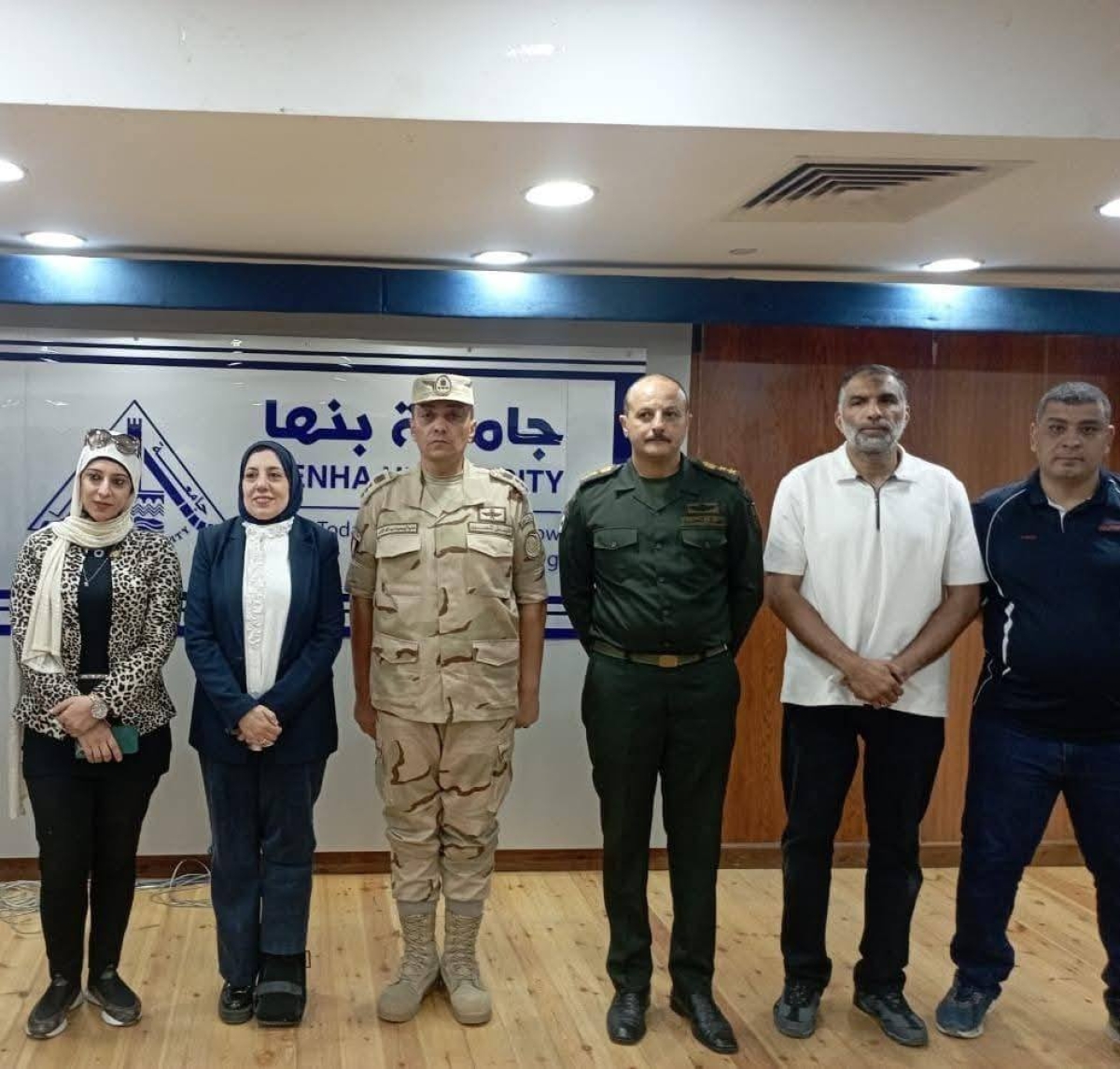 مركز مصطفى الرافعى لذوي الهمم بجامعة بنها يستقبل اللجنة الطبية العليا للتجنيد