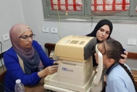 جامعة بنها تواصل القوافل الطبية المتخصصة فى أمراض العيون بقرية كفر عابد بطوخ