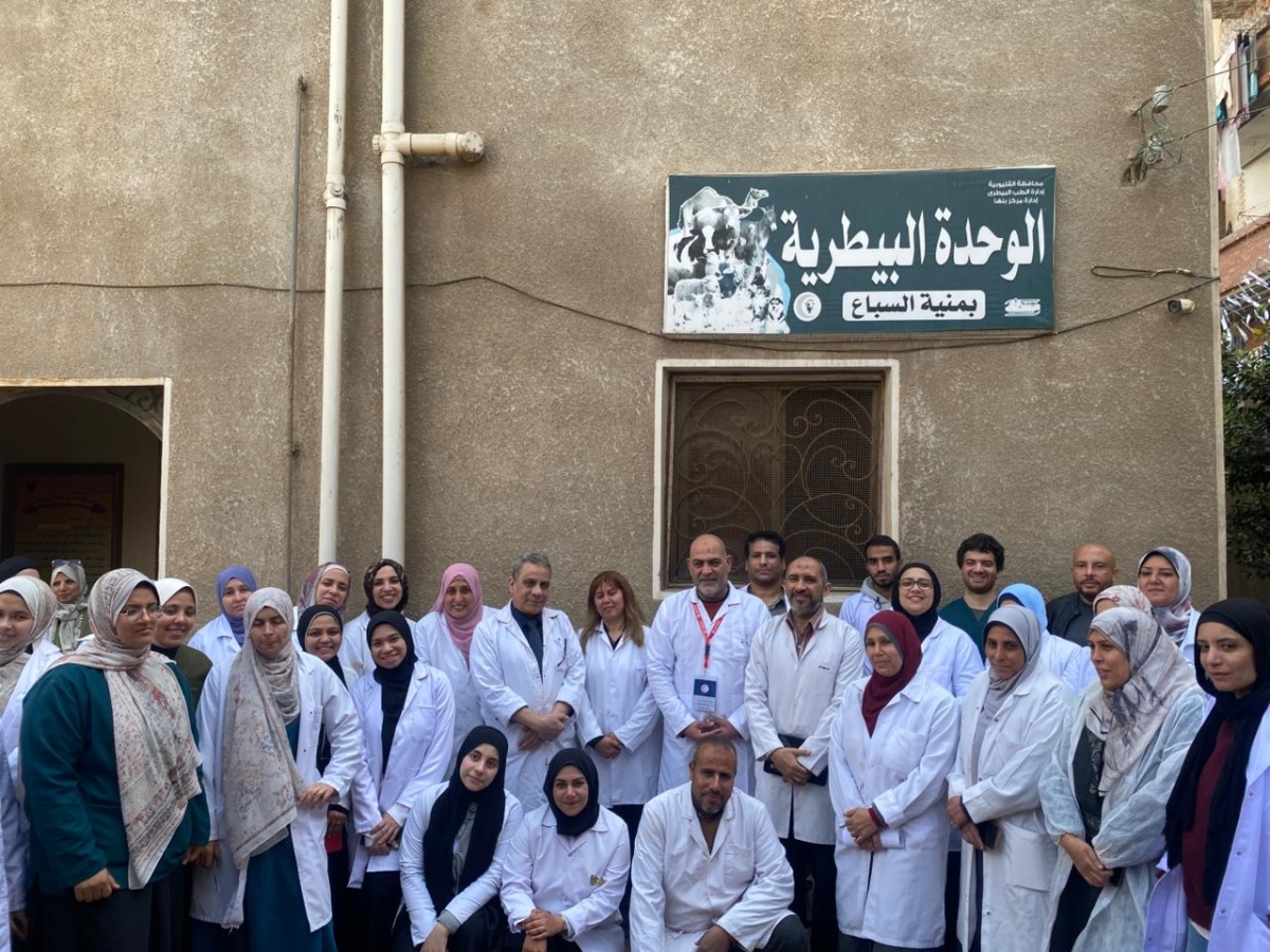 جامعة بنها تنظم قافلة بيطرية مجانية بقرية منية السباع ببنها